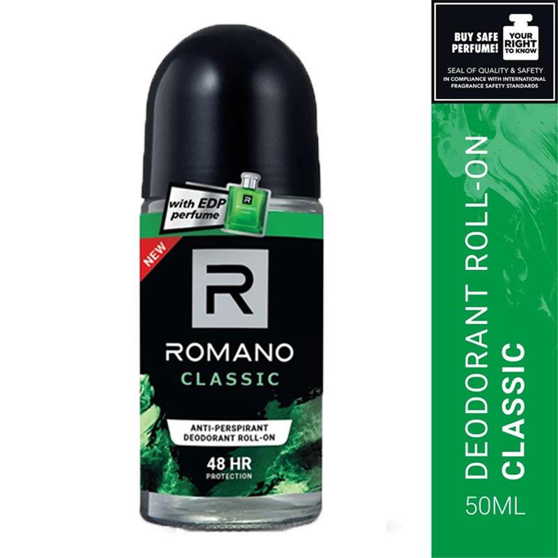 Romano Deodorant Roll On 50ml - Classic